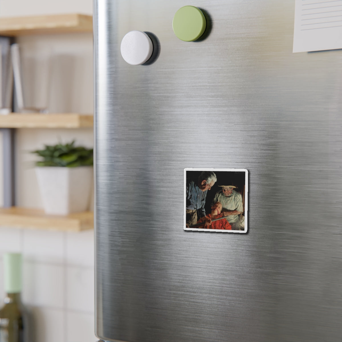 Prisoner (Magazine Illustration) Refrigerator Magnet-The Sticker Space