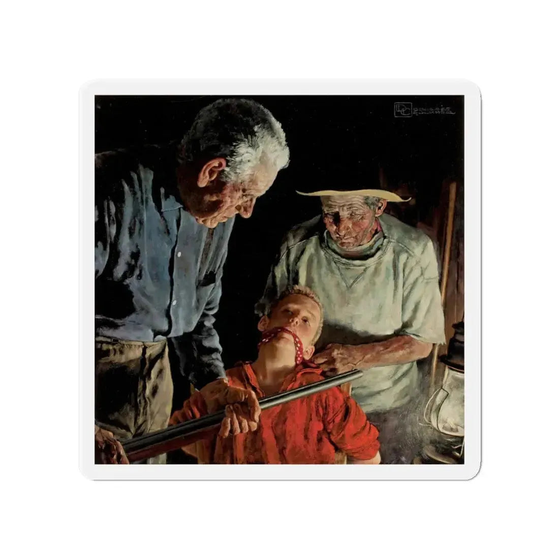 Prisoner (Magazine Illustration) Refrigerator Magnet - The Sticker Space