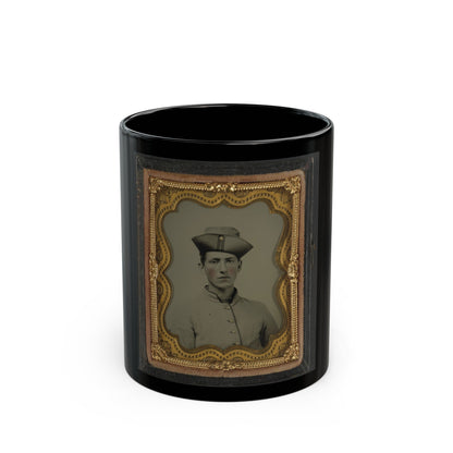 Private Albert B. Martin Of Co. 3, Washington Louisiana Light Artillery Battery (U.S. Civil War) Black Coffee Mug-11oz-The Sticker Space