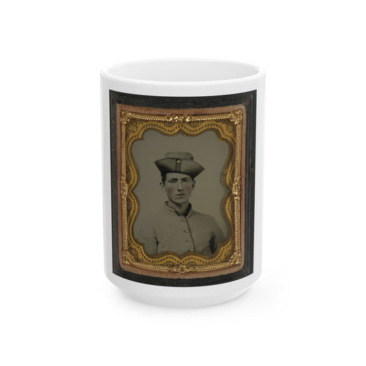 Private Albert B. Martin Of Co. 3, Washington Louisiana Light Artillery Battery (U.S. Civil War) White Coffee Mug-15oz-The Sticker Space