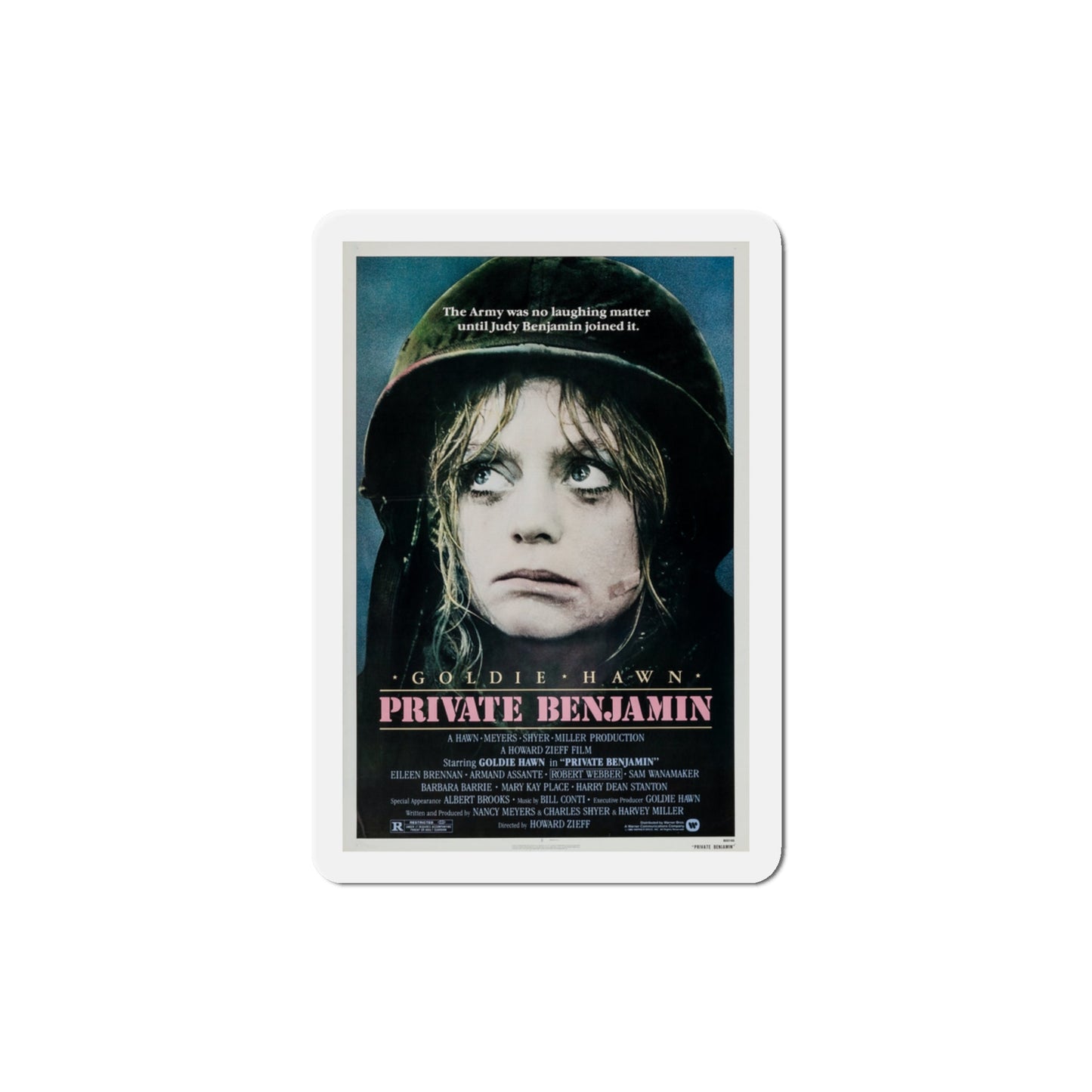Private Benjamin 1980 Movie Poster Die-Cut Magnet-3" x 3"-The Sticker Space