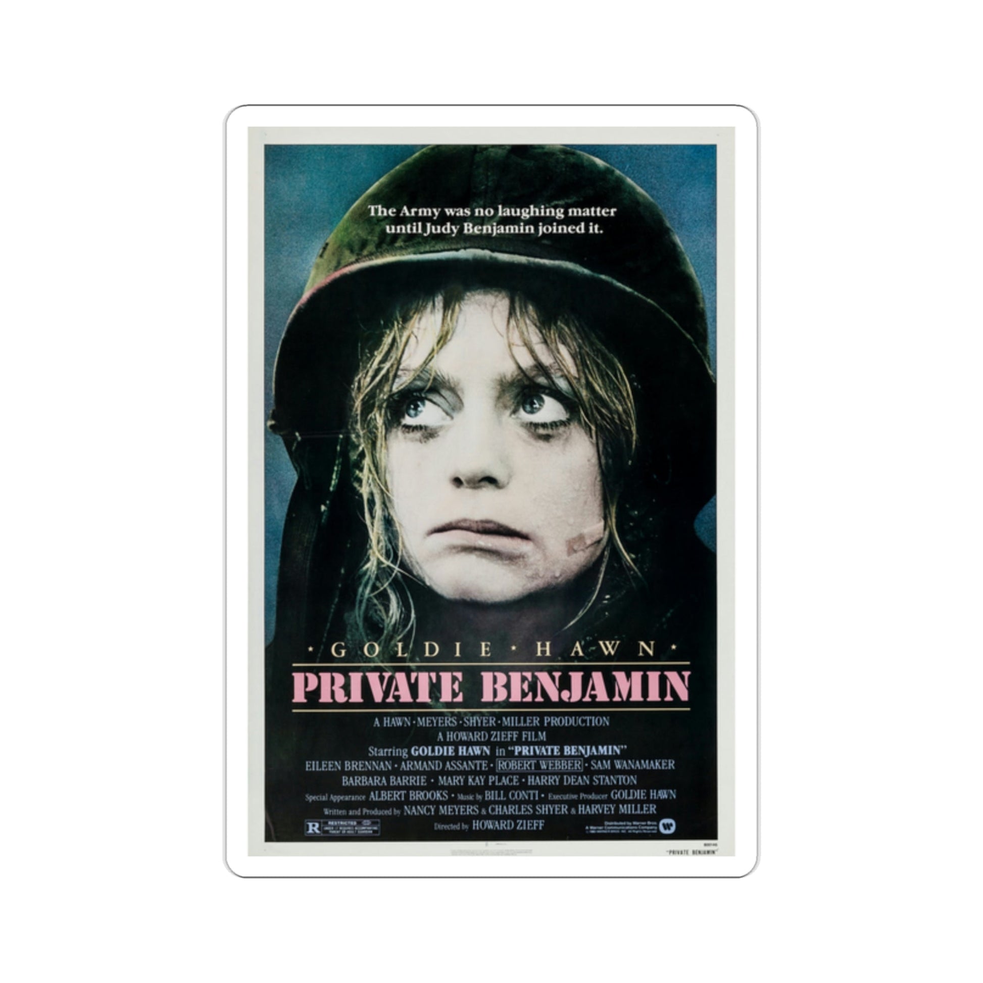 Private Benjamin 1980 Movie Poster STICKER Vinyl Die-Cut Decal-2 Inch-The Sticker Space