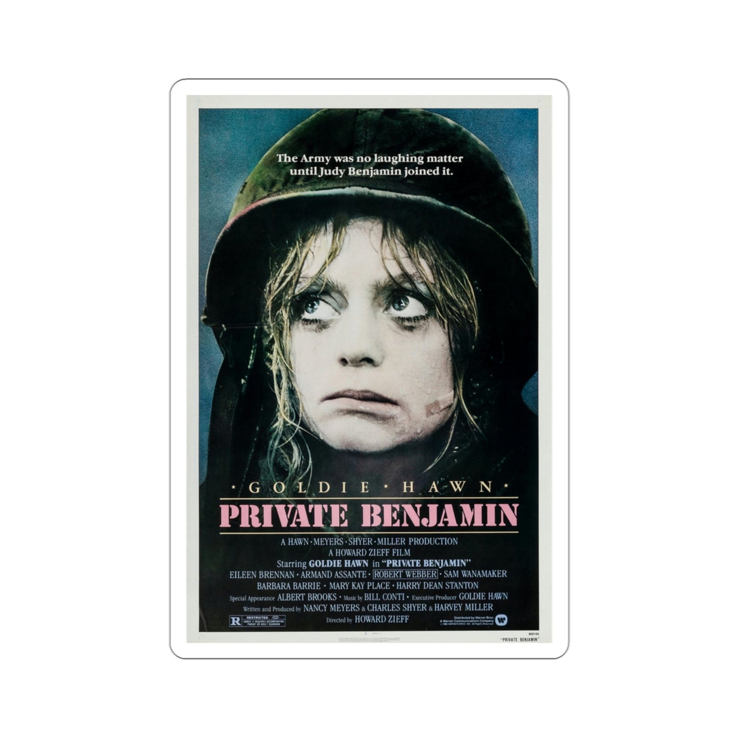 Private Benjamin 1980 Movie Poster STICKER Vinyl Die-Cut Decal-3 Inch-The Sticker Space