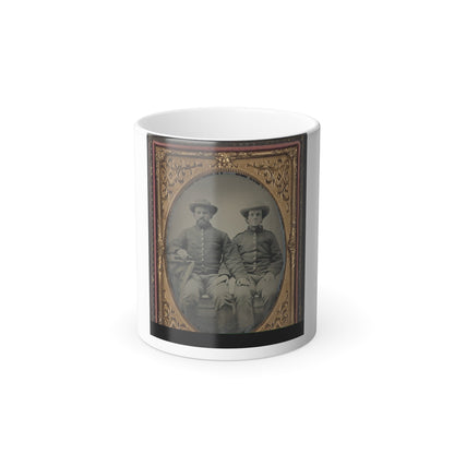 Private Charles Chapman of Company a, 10Th Virginia Cavalry Regiment, Left, and Unidentified Soldier (U.S. Civil War) Color Morphing Mug 11oz-11oz-The Sticker Space