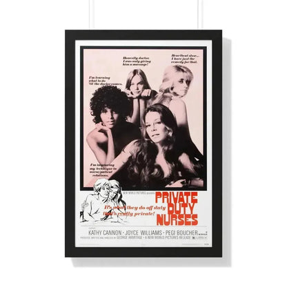 PRIVATE DUTY NURSES 1971 - Framed Movie Poster 20" x 30" Black - The Sticker Space