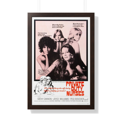 PRIVATE DUTY NURSES 1971 - Framed Movie Poster-20" x 30"-The Sticker Space