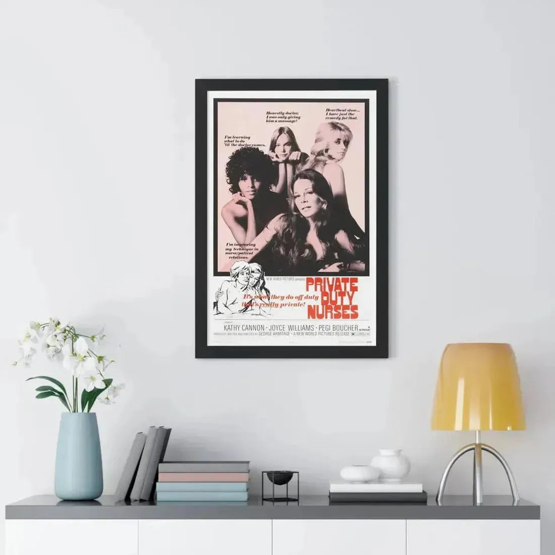 PRIVATE DUTY NURSES 1971 - Framed Movie Poster - The Sticker Space