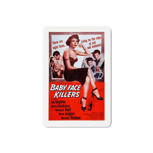 Private Hell 36 aka Baby Face Killers 1954 Movie Poster Refrigerator Magnet 2 Inch - The Sticker Space