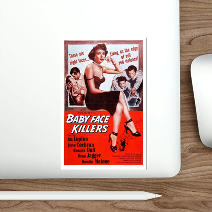 Private Hell 36 aka Baby Face Killers 1954 Movie Poster STICKER Vinyl Die-Cut Decal-The Sticker Space