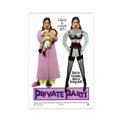 PRIVATE PARTS 1997 Movie Poster - STICKER Vinyl Kiss-Cut Decal 2 Inch White - The Sticker Space