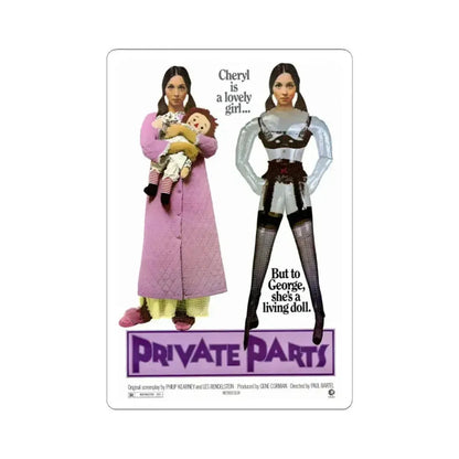 PRIVATE PARTS 1997 Movie Poster - STICKER Vinyl Kiss-Cut Decal 4 Inch White - The Sticker Space