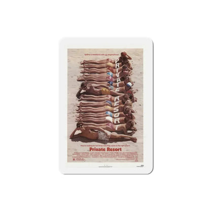 Private Resort 1985 Movie Poster Refrigerator Magnet 2 Inch - The Sticker Space