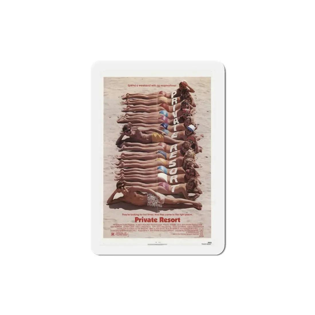 Private Resort 1985 Movie Poster Refrigerator Magnet - The Sticker Space