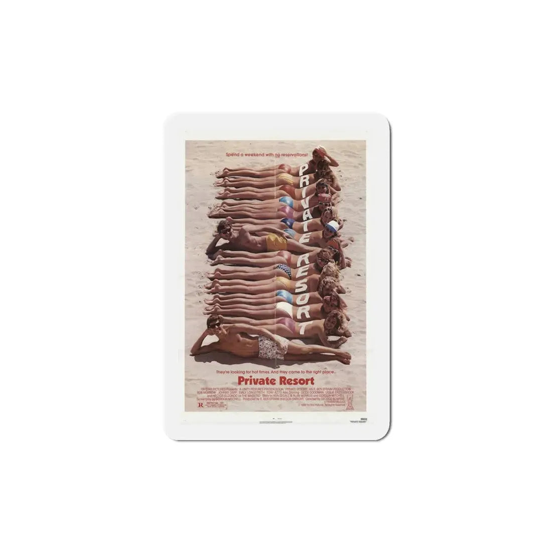 Private Resort 1985 Movie Poster Refrigerator Magnet - The Sticker Space