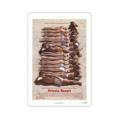 Private Resort 1985 Movie Poster STICKER Vinyl Die-Cut Decal 6 Inch - The Sticker Space