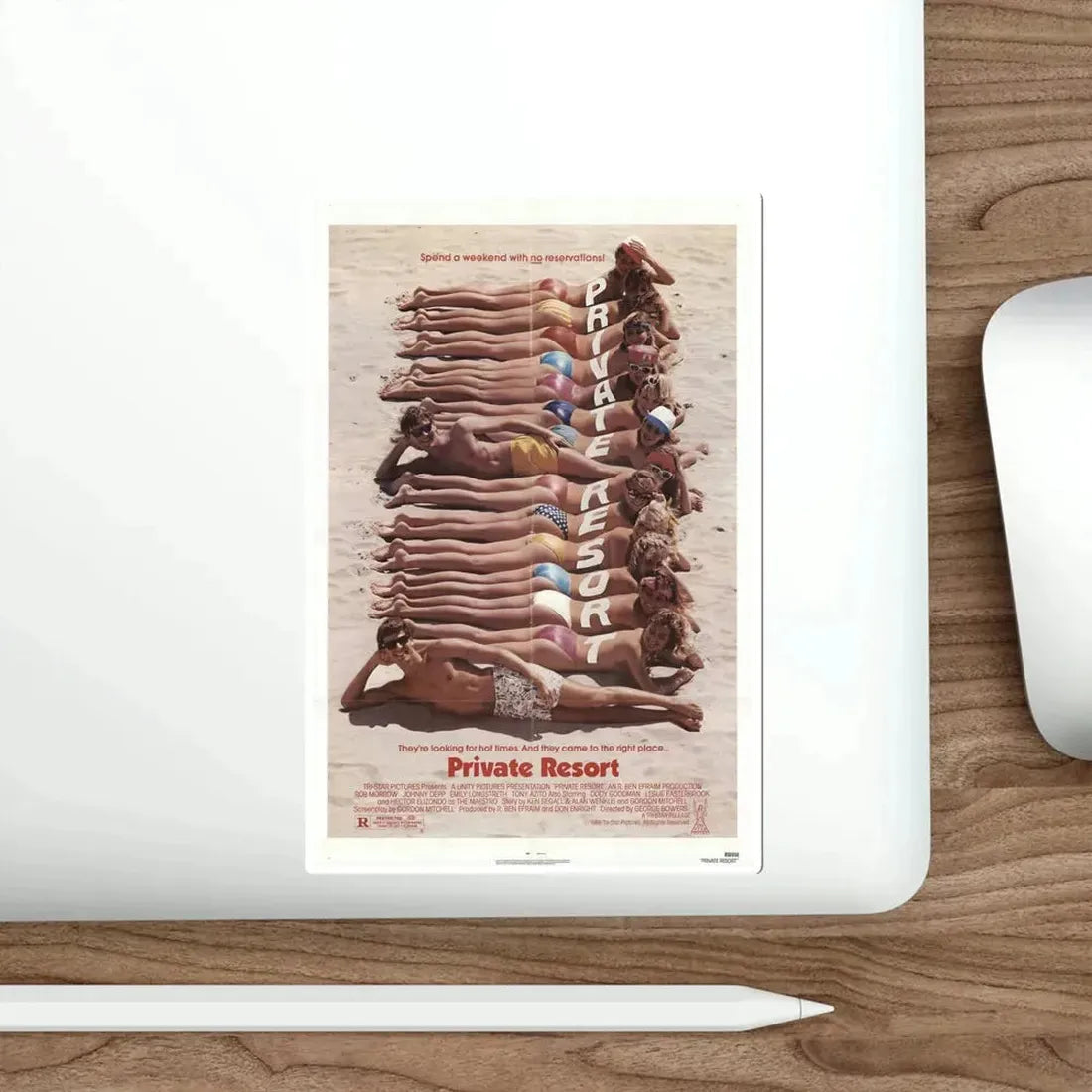 Private Resort 1985 Movie Poster STICKER Vinyl Die-Cut Decal - The Sticker Space