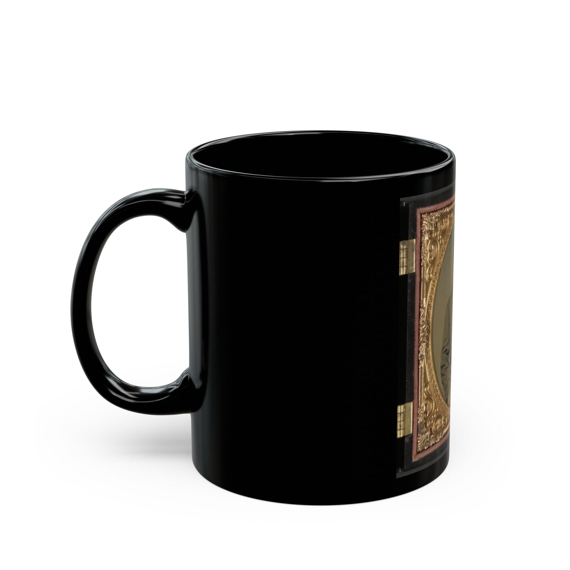 Private Samuel T. Cowley Of Co. A, 2nd Virginia Infantry Regiment (U.S. Civil War) Black Coffee Mug-The Sticker Space