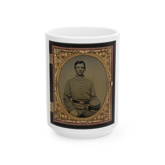 Private Samuel T. Cowley Of Co. A, 2nd Virginia Infantry Regiment (U.S. Civil War) White Coffee Mug-15oz-The Sticker Space