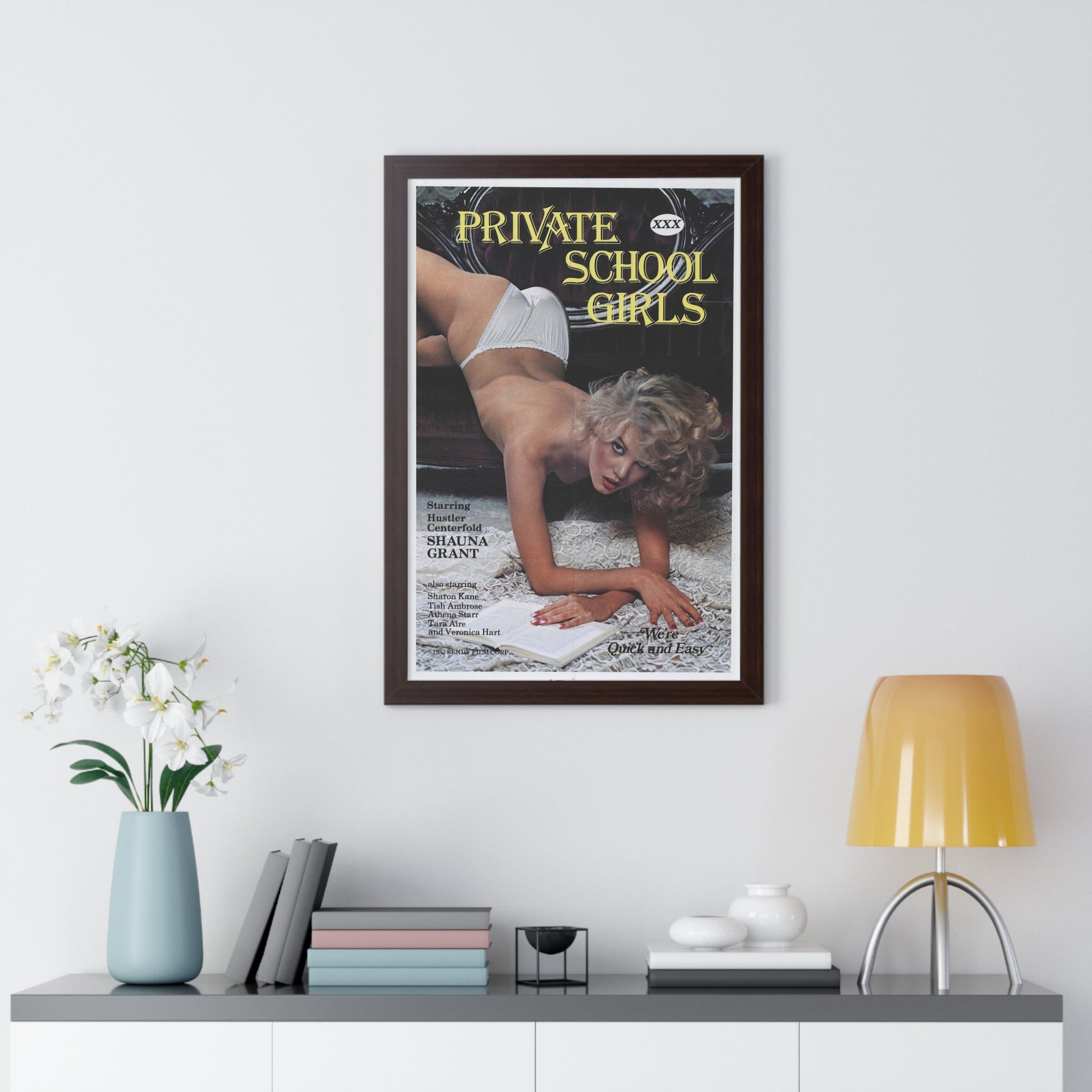 PRIVATE SCHOOLGIRLS 1983 - Framed Movie Poster-The Sticker Space