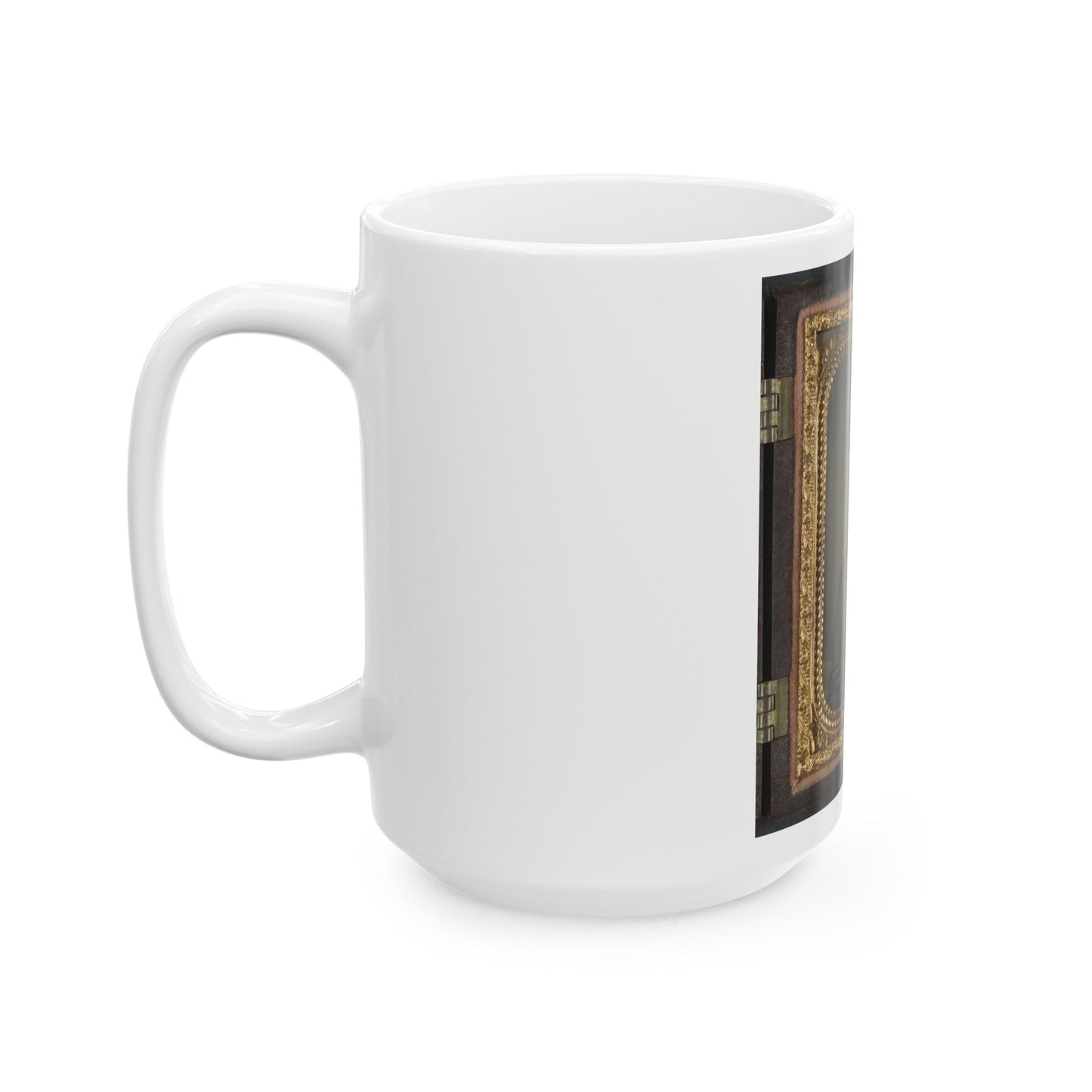 Private Thomas Green Of Co. B, 11th Massachusetts Infantry Regiment In Uniform (U.S. Civil War) White Coffee Mug-The Sticker Space