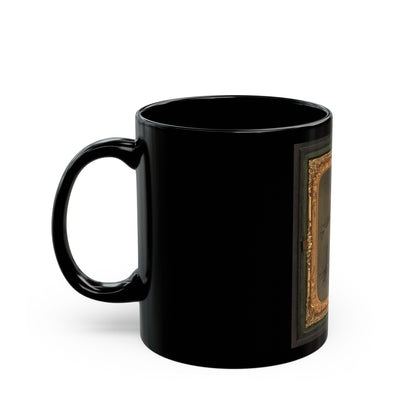 Private W.T. Harbison Of Company B, 11th North Carolina Infantry Regiment (U.S. Civil War) Black Coffee Mug-The Sticker Space