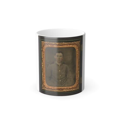 Private W.T. Harbison of Company B, 11Th North Carolina Infantry Regiment (U.S. Civil War) Color Morphing Mug 11oz-11oz-The Sticker Space