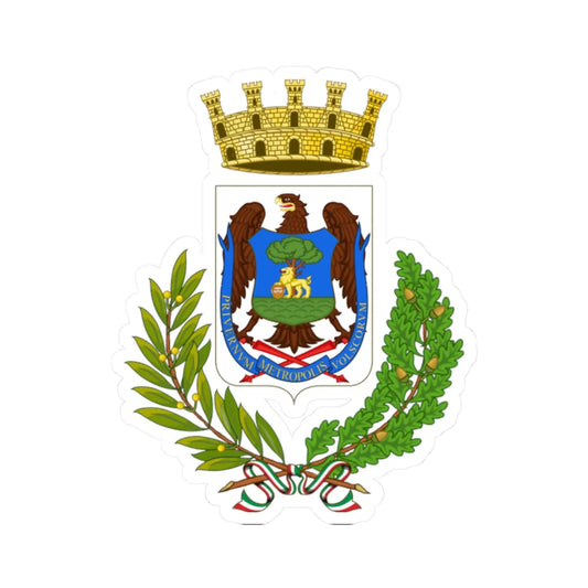 Priverno-Stemma (Italy) (Coat of Arms) STICKER Vinyl Kiss-Cut Decal 2 Inch White - The Sticker Space