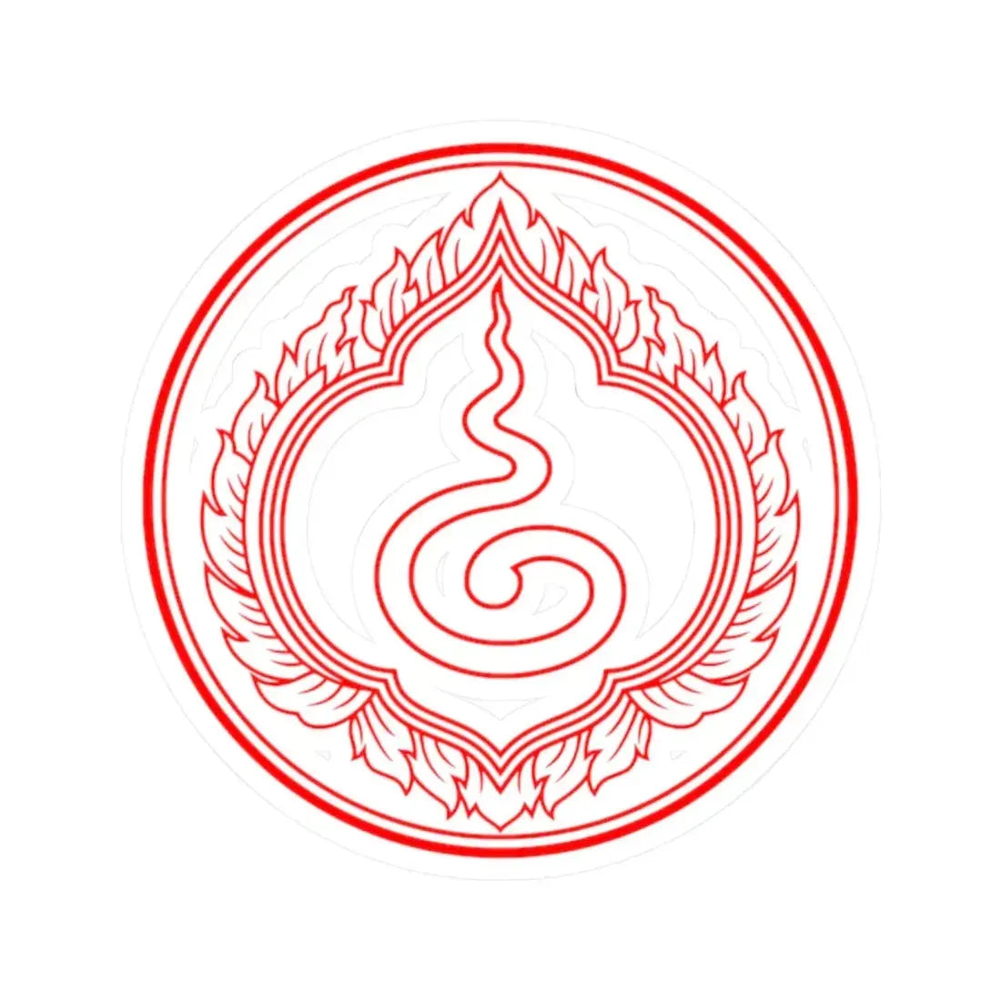 Privy Seal of King Rama I Buddha Yodfa Chulaloke (Thailand) STICKER Vinyl Kiss-Cut Decal 2 Inch White - The Sticker Space