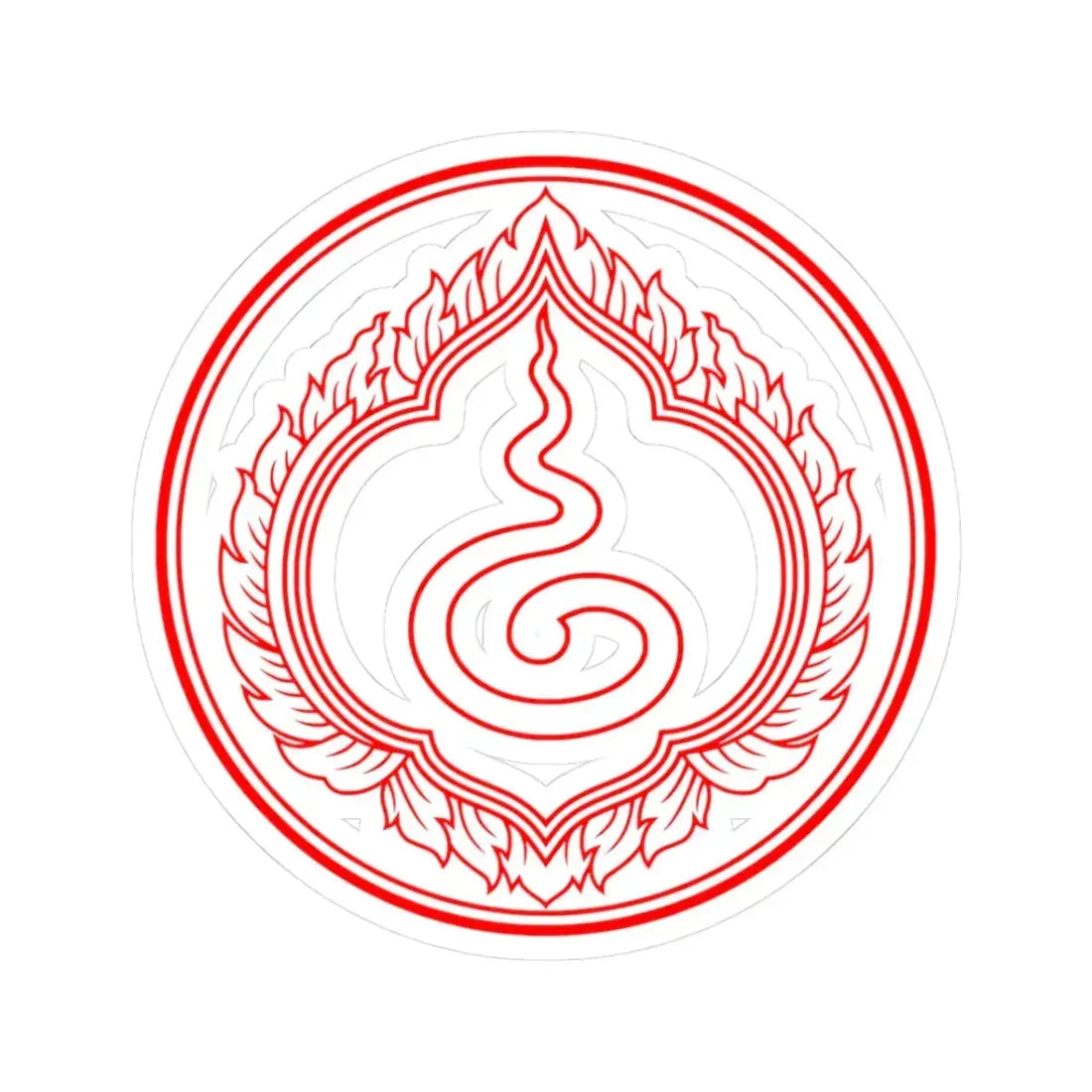 Privy Seal of King Rama I Buddha Yodfa Chulaloke (Thailand) STICKER Vinyl Kiss-Cut Decal 3 Inch White - The Sticker Space