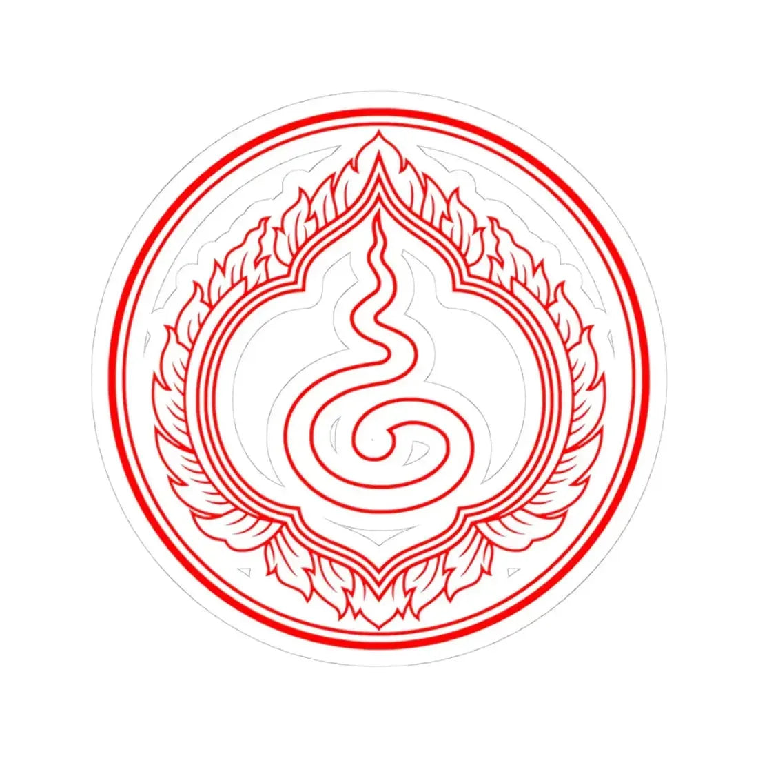 Privy Seal of King Rama I Buddha Yodfa Chulaloke (Thailand) STICKER Vinyl Kiss-Cut Decal 4 Inch White - The Sticker Space