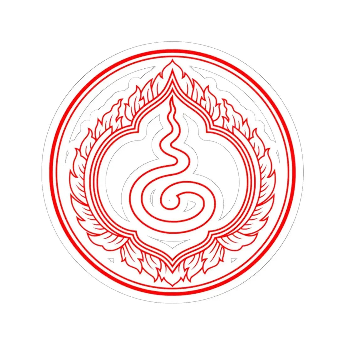 Privy Seal of King Rama I Buddha Yodfa Chulaloke (Thailand) STICKER Vinyl Kiss-Cut Decal 6 Inch White - The Sticker Space