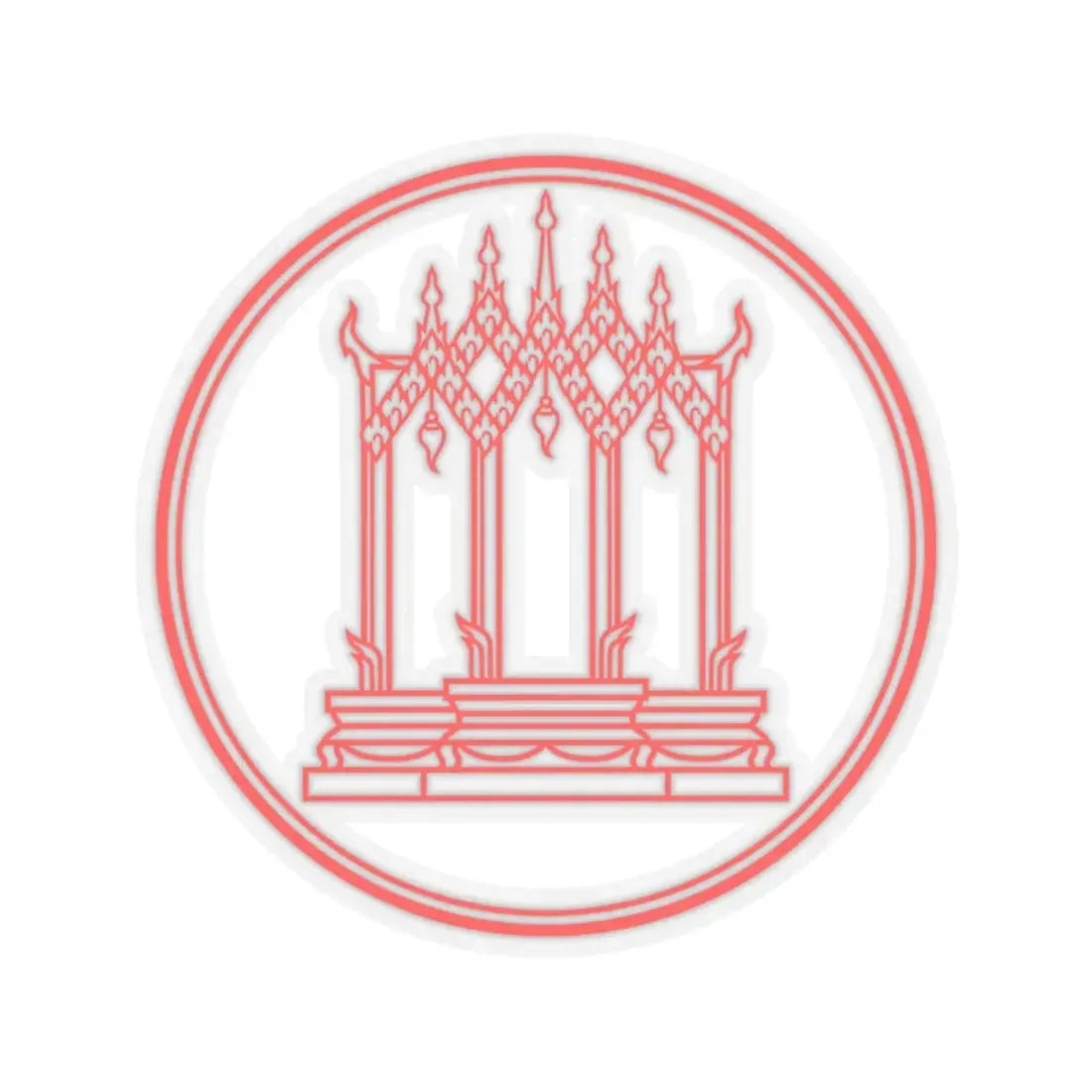 Privy Seal of King Rama III Jessadabodindra (Thailand) STICKER Vinyl Kiss-Cut Decal 4 Inch Transparent - The Sticker Space