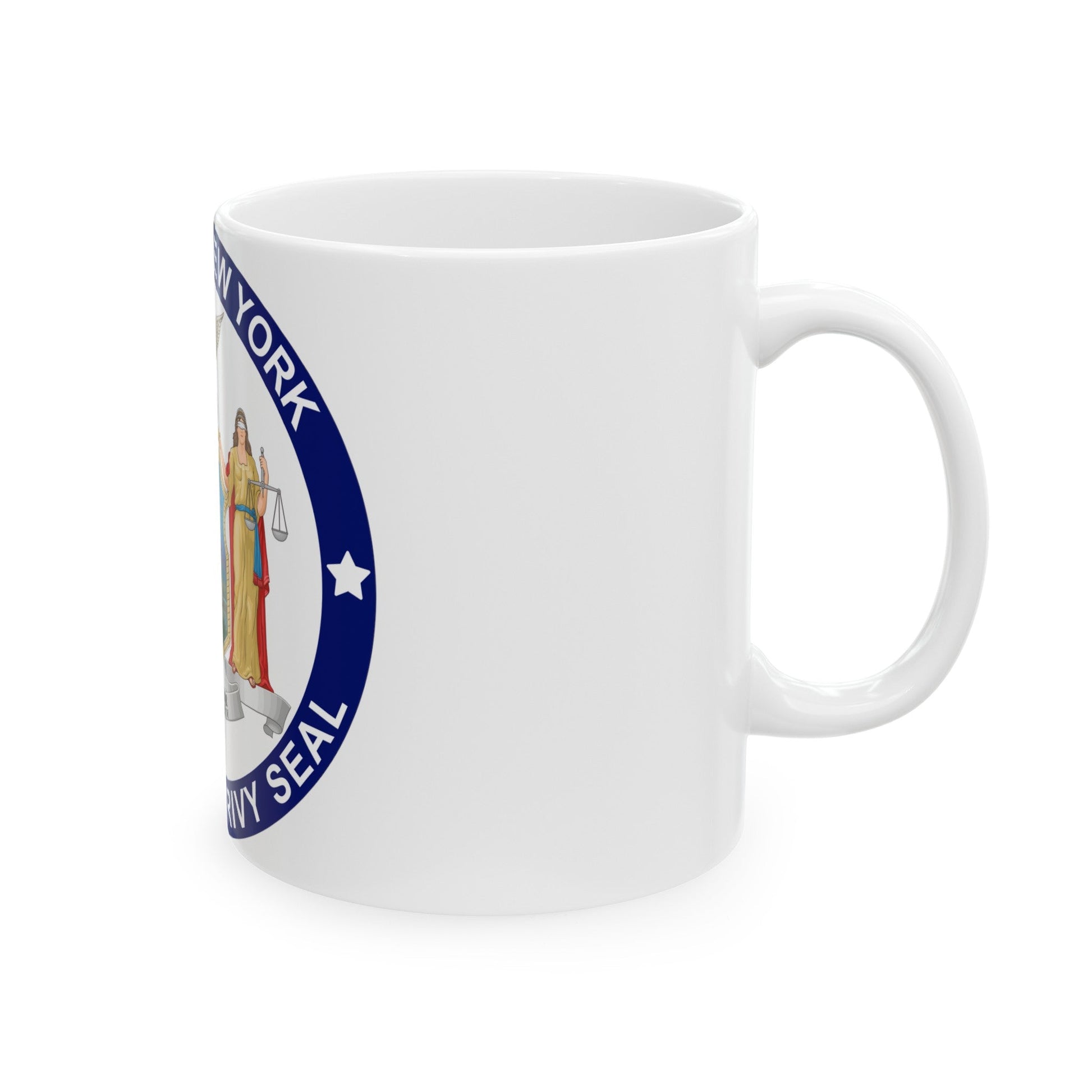 Privy Seal of New York - White Coffee Mug-The Sticker Space