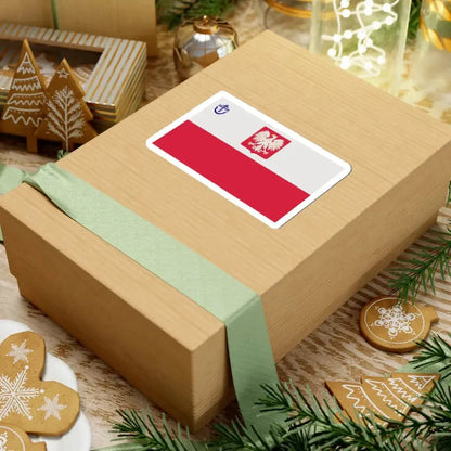 PRL PZZ ensign (Poland) STICKER Vinyl Kiss-Cut Decal - The Sticker Space