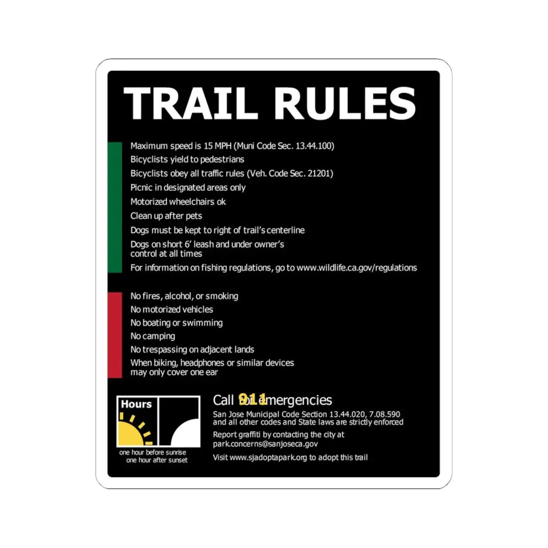 PRNS CSJ-TR1A (California) (Road Sign) STICKER Vinyl Kiss-Cut Decal 6 Inch White - The Sticker Space