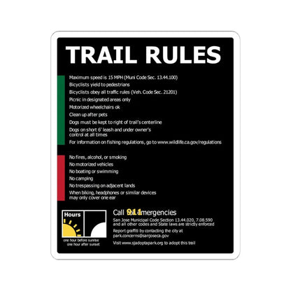 PRNS CSJ-TR1A (California) (Road Sign) STICKER Vinyl Kiss-Cut Decal 6 Inch White - The Sticker Space