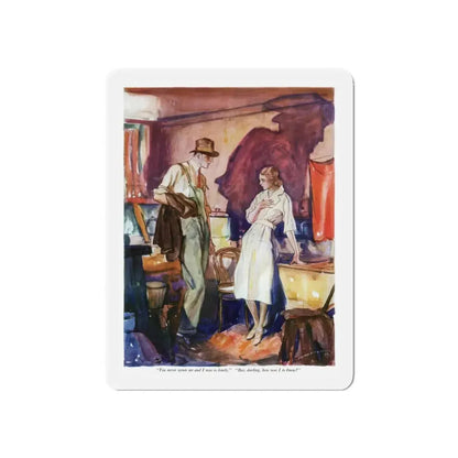 Probably Showers (2), McCall's magazine, May 1932 (Magazine Illustration) Refrigerator Magnet - The Sticker Space