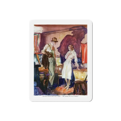 Probably Showers (2), McCall's magazine, May 1932 (Magazine Illustration) Refrigerator Magnet - The Sticker Space