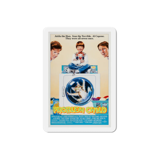 Problem Child 1990 Movie Poster Die-Cut Magnet-2" x 2"-The Sticker Space