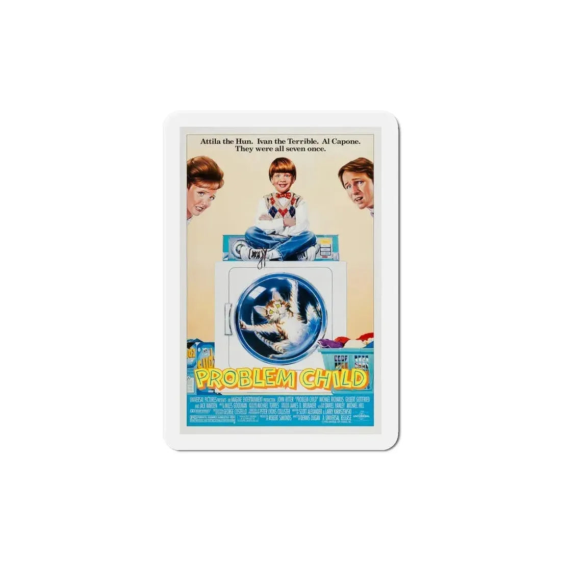 Problem Child 1990 Movie Poster Refrigerator Magnet 5 Inch - The Sticker Space