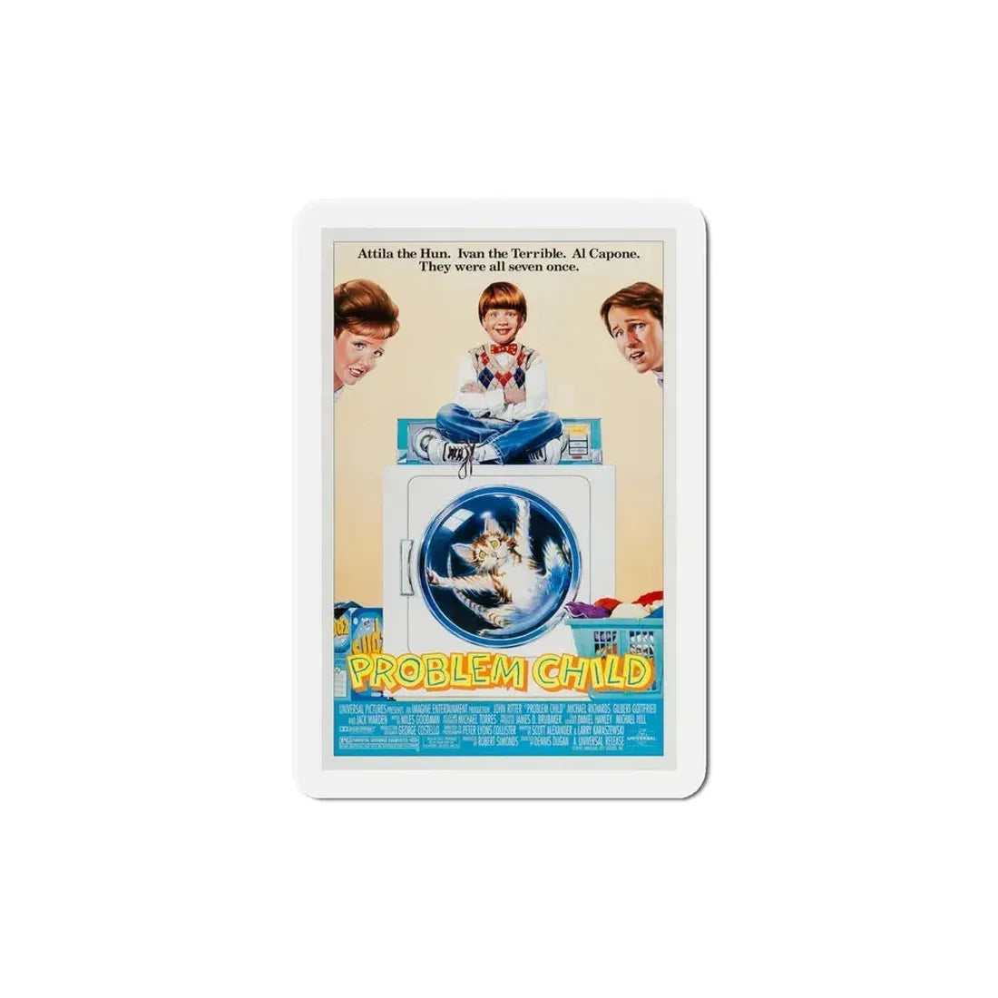 Problem Child 1990 Movie Poster Refrigerator Magnet 6 Inch - The Sticker Space