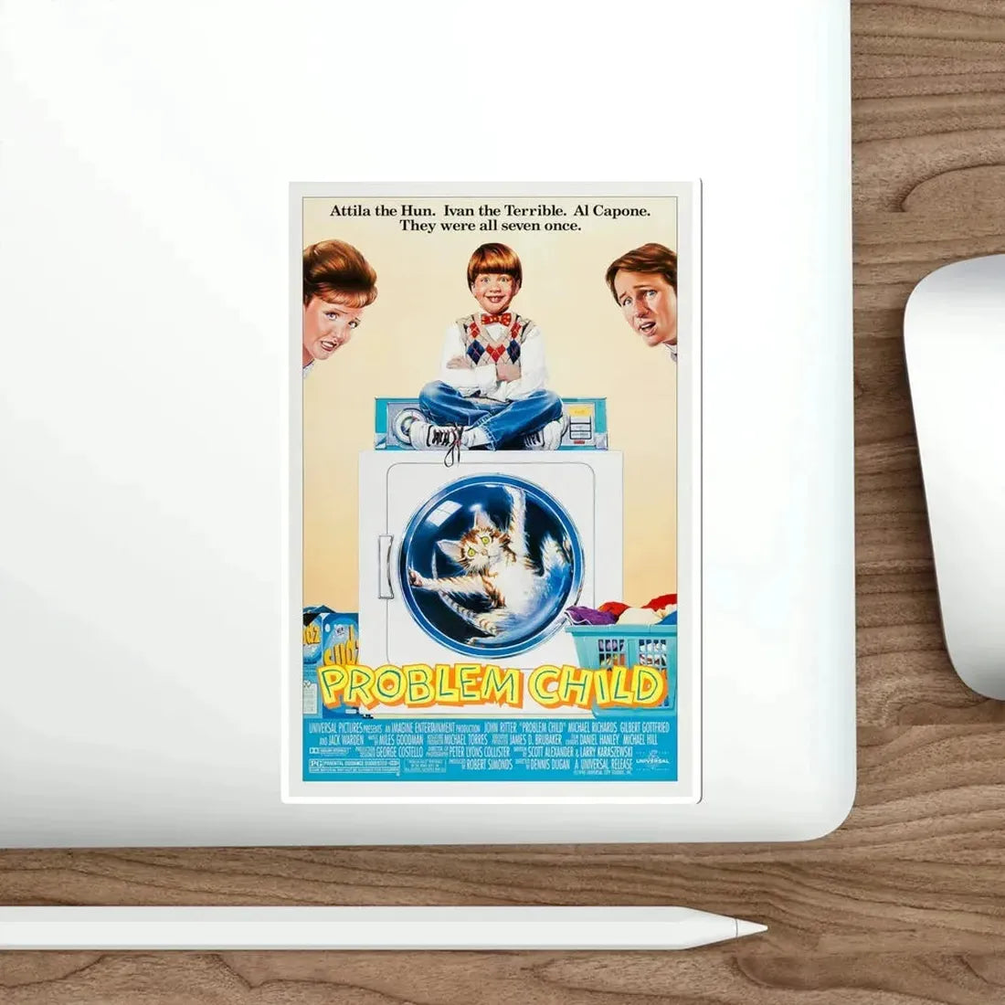 Problem Child 1990 Movie Poster STICKER Vinyl Die-Cut Decal - The Sticker Space