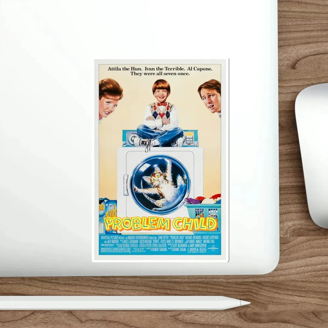 Problem Child 1990 Movie Poster STICKER Vinyl Die-Cut Decal - The Sticker Space