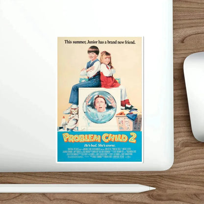 Problem Child 2 1991 Movie Poster STICKER Vinyl Die-Cut Decal - The Sticker Space