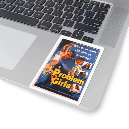 PROBLEM GIRLS 1953 Movie Poster - STICKER Vinyl Kiss-Cut Decal - The Sticker Space