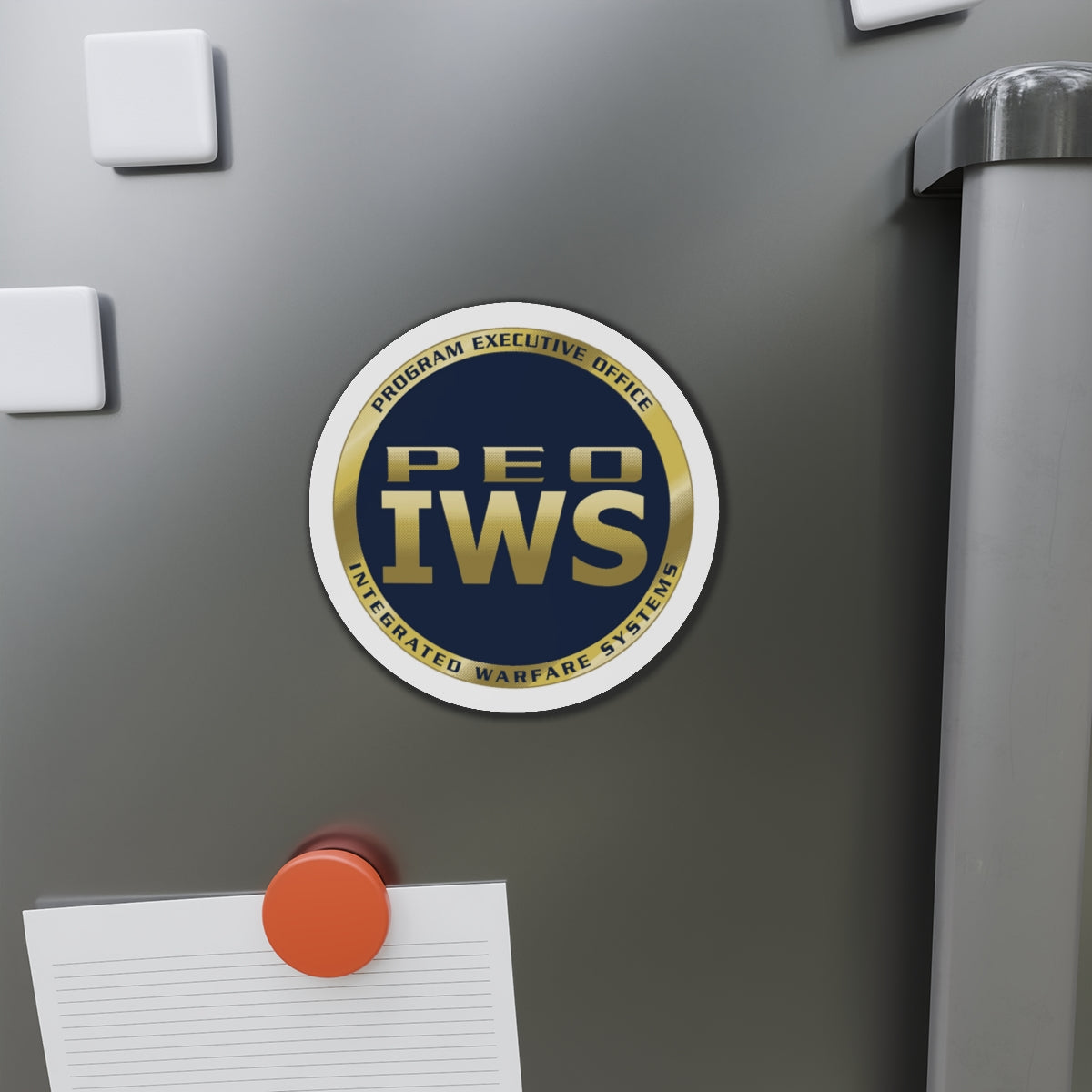 Program Executive Office IWS (U.S. Navy) Die-Cut Magnet-The Sticker Space