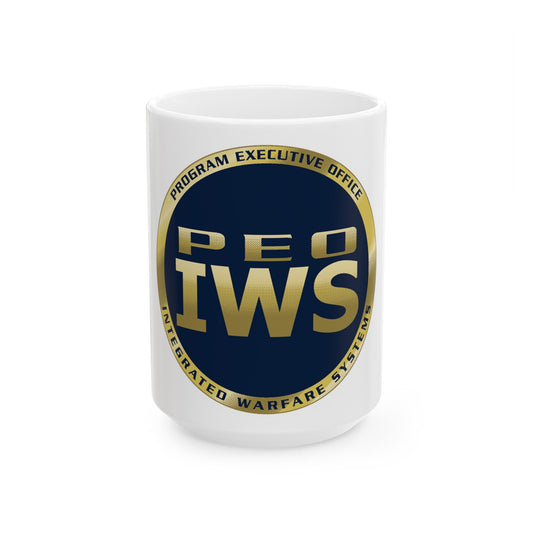 Program Executive Office IWS (U.S. Navy) White Coffee Mug-15oz-The Sticker Space