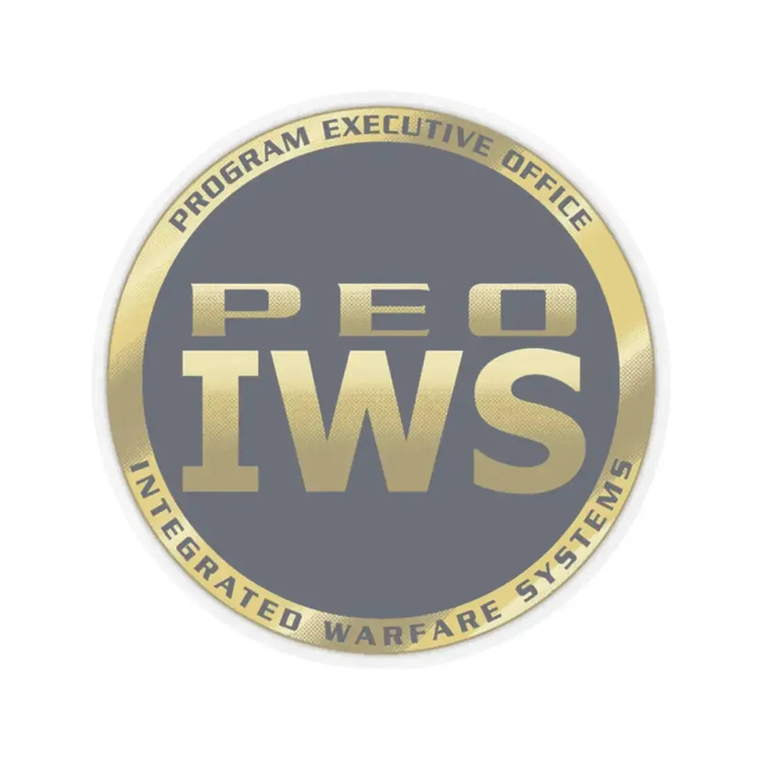 Program Executive Office IWS (U.S. Navy) STICKER Vinyl Kiss-Cut Decal 2 Inch Transparent - The Sticker Space