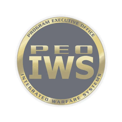 Program Executive Office IWS (U.S. Navy) STICKER Vinyl Kiss-Cut Decal 2 Inch Transparent - The Sticker Space