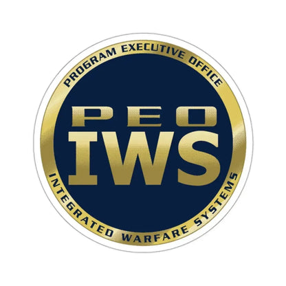 Program Executive Office IWS (U.S. Navy) STICKER Vinyl Kiss-Cut Decal 2 Inch White - The Sticker Space